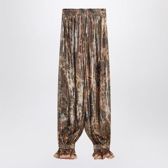 Valentino Garavani Pleated Silk-Blend Trousers