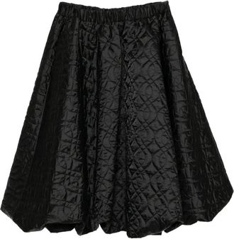Comme Des Gar&ccedil;ons Twill gewatteerde rok - Zwart