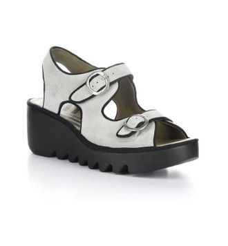 FLY London Womens Bara Wedge Sandal In Concrete