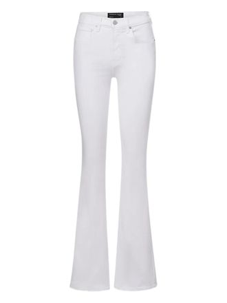 Veronica Beard Flared jeans met vijf zakken - Wit