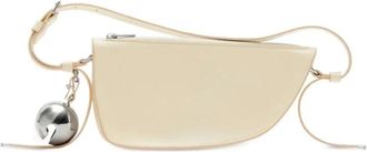 Burberry Shield Sling Mini Pearl Tas - Dames - Mini tas - Beige - ONE Size - Leer - Tassen