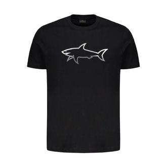 Paul & Shark Reflective Shark-print Cotton T-shirt