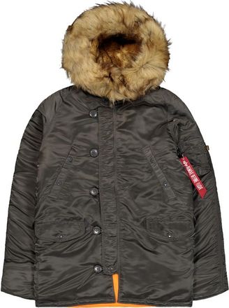 Alpha Industries Alpha Industries Mens N-3B VF 59 Winter Jacket - Dark Grey - Size Medium