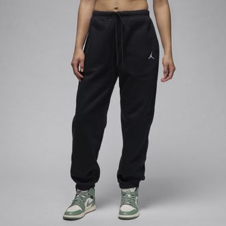Nike Jordan Womens Jordan Brooklyn Fleece Pants in Black | FV7077-010