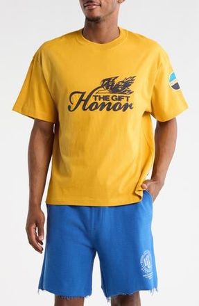 Honor The Gift Auto Club Boxy T-Shirt in Yellow at Nordstrom Rack, Size X-Large