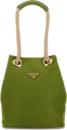 Prada Green Re-Nylon Prada Mariner Bucket Bag