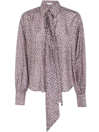 Brunello Cucinelli Shirt Ribbon Flowers Pattern