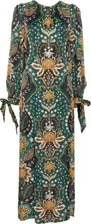 Farm Rio Abito lungo con stampa - Verde