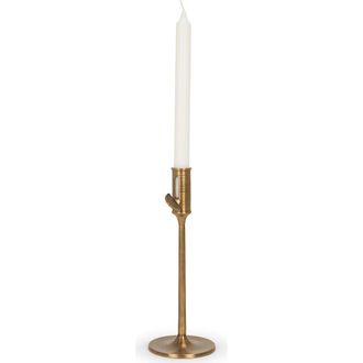 Mercana Chantria Solid Adjustable Taper Candle Holder in Antiqued Brass at Nordstrom, Size Small