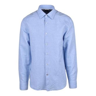 HUGO BOSS Hugo, Casual Shirts, male, Blue, Size: 2XL Casual Fit Shirt