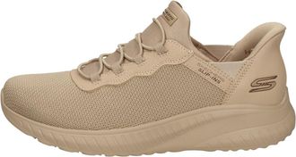 Skechers Mens Hands Free Slip-ins Bobs Squad Chaos-Daily Hype Sneaker, Light Brown, 10.5 UK