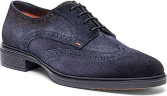 Santoni Easy Wingtip Derby in Blue at Nordstrom, Size 13