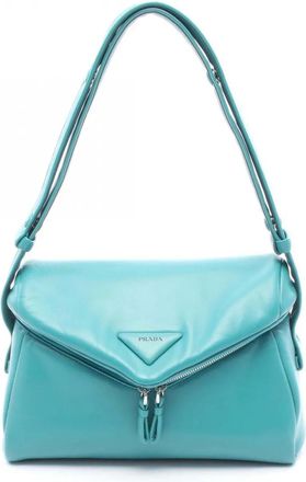 Prada 2013-2025 Leather Padded Signaux shoulder bag - Green