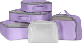 Travelers Choice 5-Piece Packing Cube Set in Purple at Nordstrom Rack
