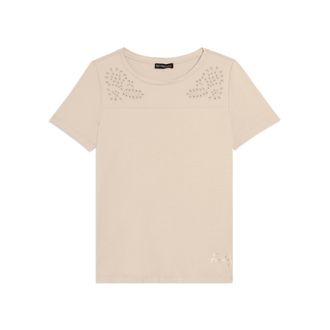 Freddy T-shirt in Jersey con Ricami Floreali