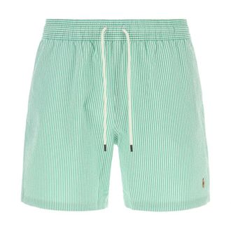 Polo Ralph Lauren Beachwear, male, Green, Size: XL Traveller Swim Shorts