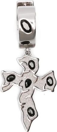 Darkai Tipsy Cross earrings - Zilver