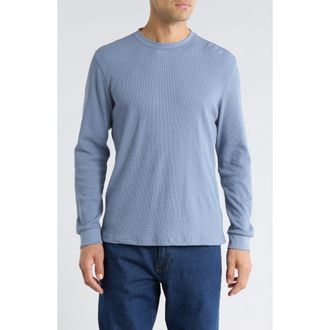 Joe's Crewneck Waffle Knit Long Sleeve T-Shirt in Troposphere at Nordstrom Rack, Size Xx-Large