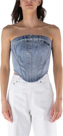 VETEMENTS Mujer, Camisetas, Azul, Talla: L