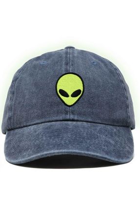 Dalix Alien Dad Cap in Washed Navy Blue at Nordstrom