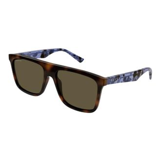 Gucci Zonnebril - Heren - Zonnebrillen - Veelkleurig - 57 MM - Accessoires