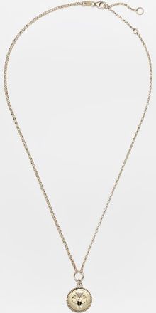 Foundrae Protection 18kt gold chain necklace with diamonds