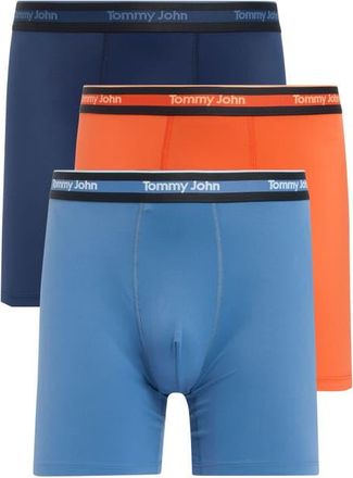 Tommy John 3-Pack Comfort Micro 6-Inch Boxer Briefs in Drbl/tng/blhrzn at Nordstrom, Size Xx-Large