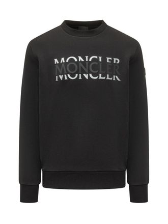 Moncler Black Crew Neck Sweatshirt