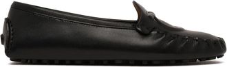 Ferragamo Leren Driving Loafers - Dames - Loafers - Zwart - 38 1/2 EU - Leer - Schoenen