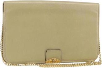 Dior Pre-owned Shoulder Bags, female, Beige, Size: ONE SIZE Pre-owned Vintage Shoulder Bag