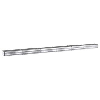 vidaXL Cama De Jard&iacute;n Elevada Plateado 600 X 40 X 24 Cm Galvanizado Vidaxl