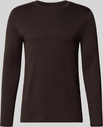 Mc Neal Longsleeve mit Rundhalsausschnitt in Schoko, Größe XXXL