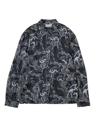 Han Kjobenhavn camouflage-print jacket - Grey