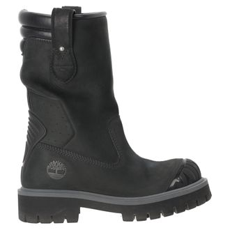 Louis Vuitton Louis Vuitton x Timberland Laars tot de MIddellange Enkel in Zwart Leer