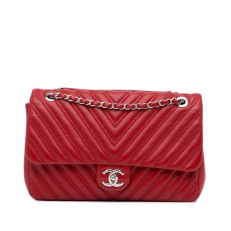 Chanel Lambskin Chevron Jumbo Double Flap Bag