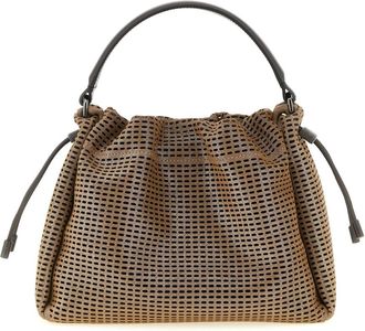 Brunello Cucinelli Mellow Small Bucket Bag - Dames - Schoudertassen - Bruin - ONE Size - Leer - Tassen