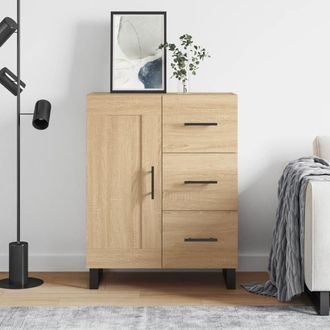 vidaXL Aparador De Madera De Ingenier&iacute;a Roble Sonoma 69,5x34x90 Cm Vidaxl