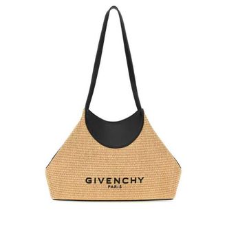 Givenchy Raffia Small Facet Shoulder Bag Natural Borse A Mano