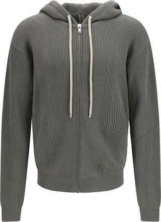 Rick Owens Bicolor Wool Oves Aries Mens Hoodie