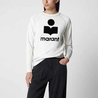 Isabel Marant Felpa Millyny &eacute;cru in cotone con logo