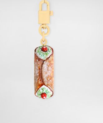Dolce & Gabbana Sicily Cannolo Keychain Charm - Woman Bag Accessories And Straps Multi-colored Onesize