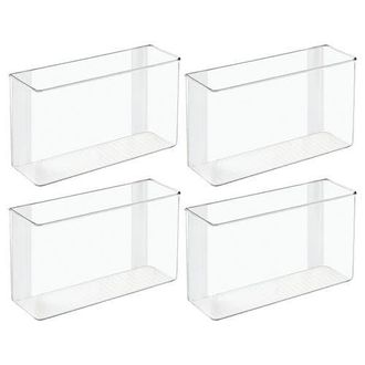 iDesign Adhesive Organizer Bin for Kitchen - Set of 4 - Clear at Nordstrom