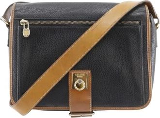 Celine Pre-owned Old Calfskin Schoudertas - Heren - Vintage Schoudertas - Zwart - ONE Size - Leer - Vintage