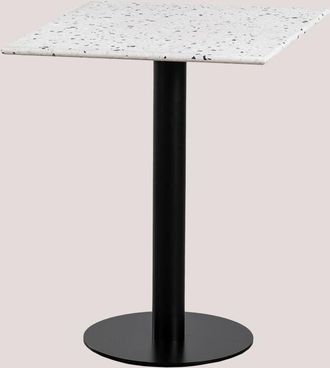 Sklum Mesa De Bar Cuadrada En Terrazo (60x60 Cm) Dolce Sklum