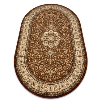 RugsX Rugsx - Alfombra Royal Adr Oval Modelo 521 Marr&oacute;n Brown 100x180 Cm