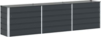vidaXL Jardinera Antracita 290 X 50 X 75 Cm Acero Galvanizado Vidaxl