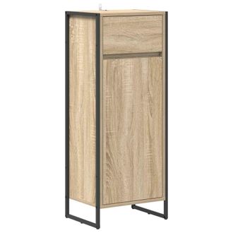 vidaXL Gabinete De Ba&ntilde;o Sonoma 40 X 30 X 100 Cm Madera Contrachapada Vidaxl