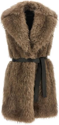 BLANCHA Tipping Goat Cashmere Vest - Dames - Bodywarmers - Beige - 2XS - Jassen