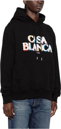 Casablanca Casa Way Mountain Hoodie - Dames - Hoodies - Zwart - M - Katoen - Hoodies & sweatvesten