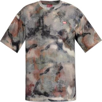 Diesel T-Boxt-V7 T-Shirt - Heren - T-shirts - Grijs - XS - Katoen - Tops